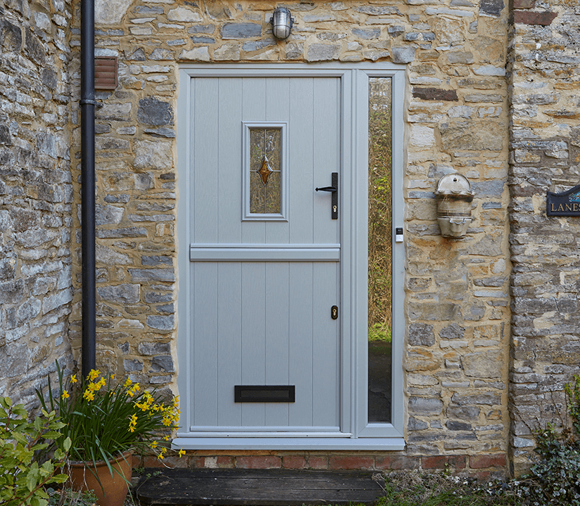double-glazed composite front doors