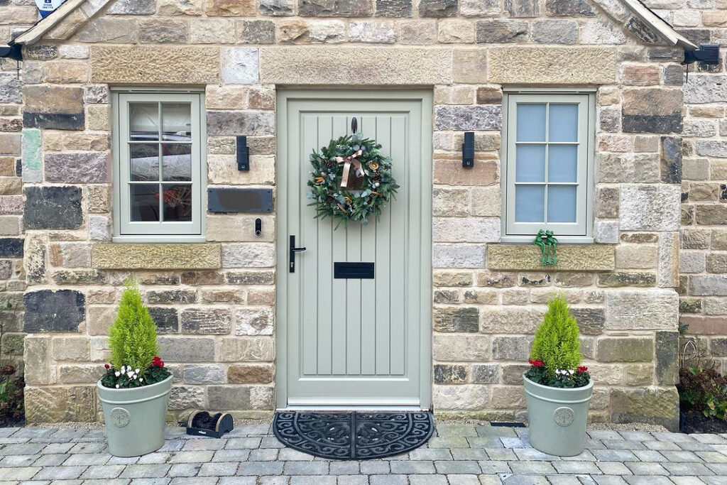 hardwood & timber front doors