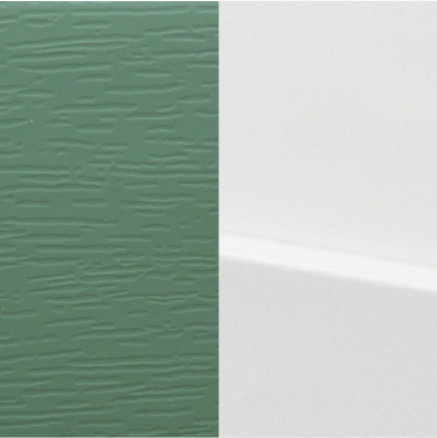 chartwell green woodgrain on smooth white