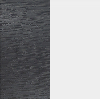 anthracite grey woodgrain on smooth white