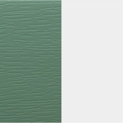 sliding sash windows - chartwell green woodgrain on smooth white